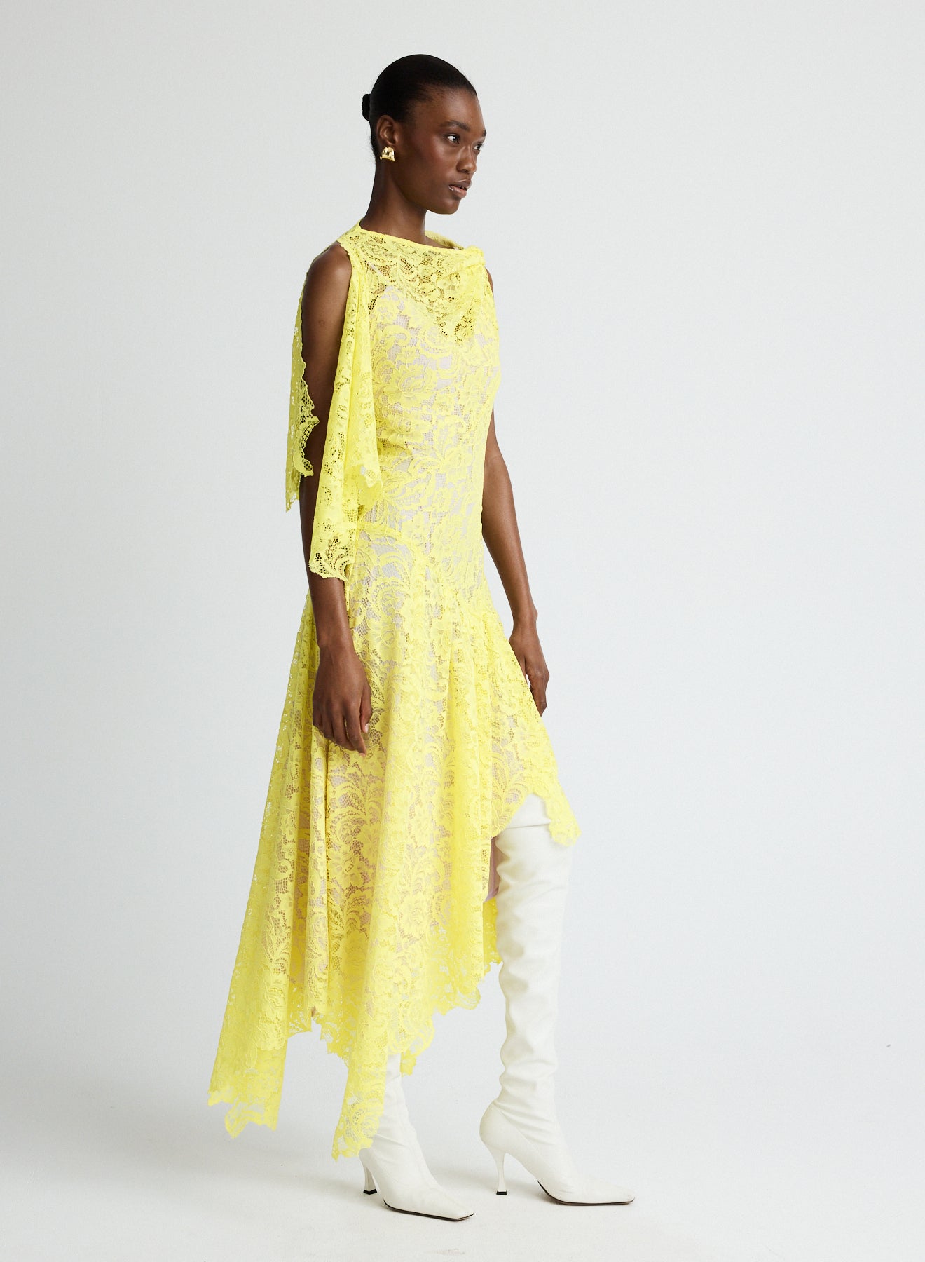 LYDIA DRESS (YELLOW LACE)