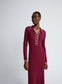 ANGELINA DRESS (CHERRY W/ SILENCE TRIM)