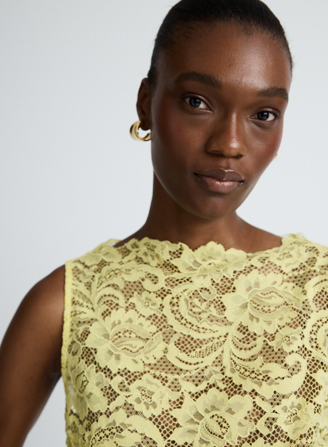 LUELLA TOP (YELLOW LACE)