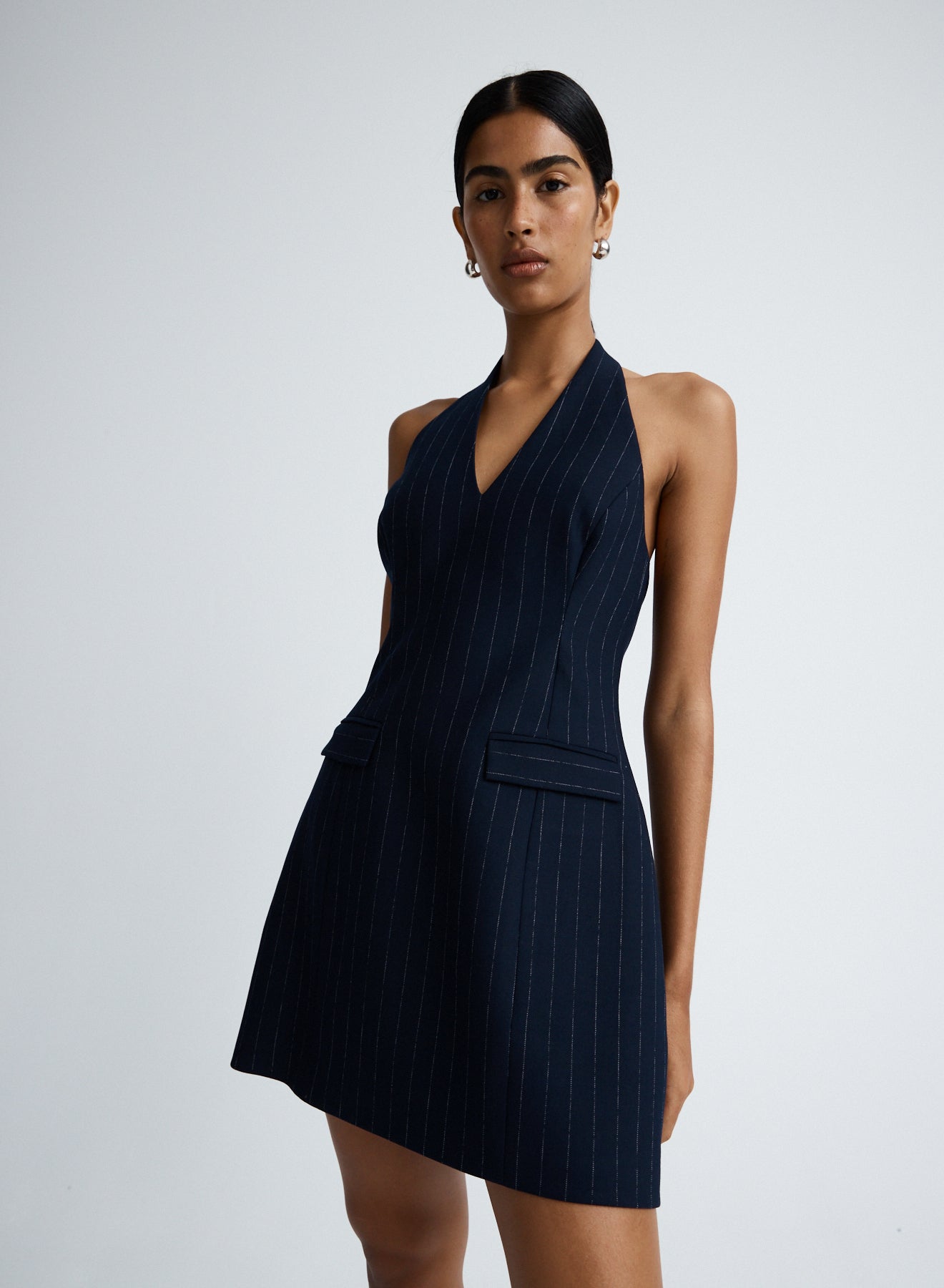 PIA DRESS (CHALKSTRIPE)