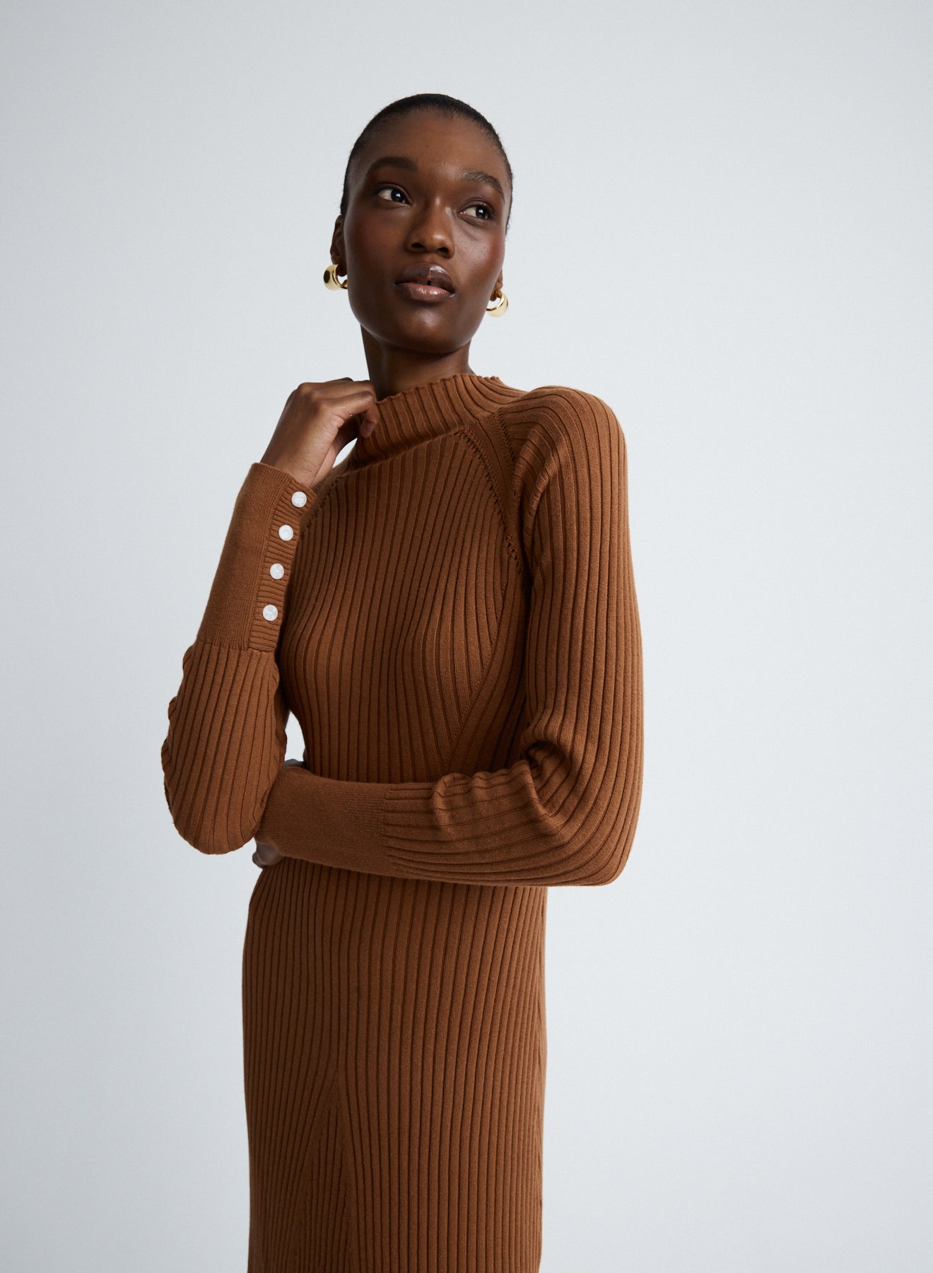 AUBREY DRESS (DARK COCOA)