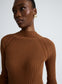 AUBREY DRESS (DARK COCOA)