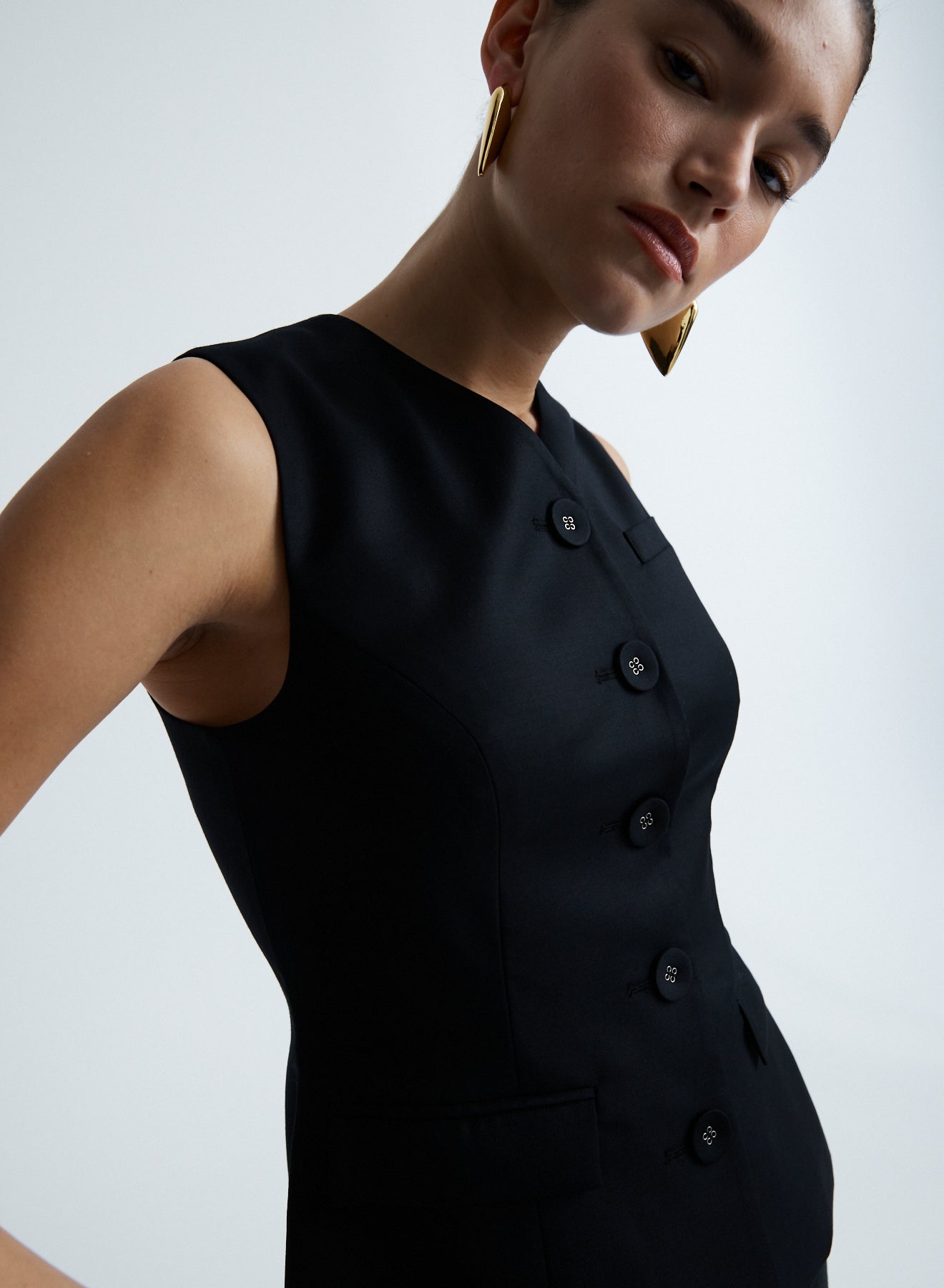 KENDALL TOP (BLACK WOOL)