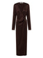 HARLOW DRESS (SHAVED CHOCOLATE)