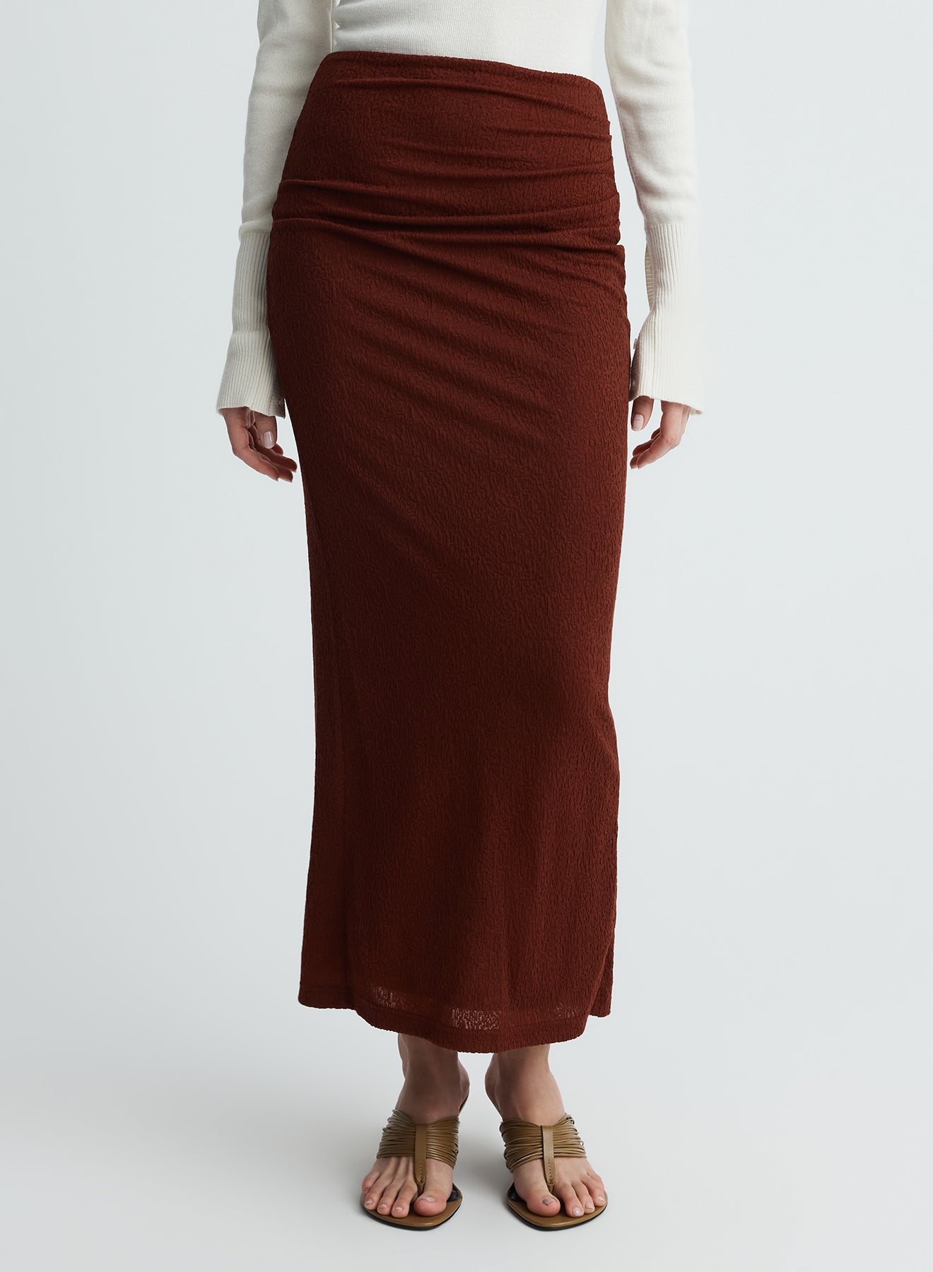 VESPER SKIRT (BURGUNDY)