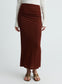 VESPER SKIRT (BURGUNDY)