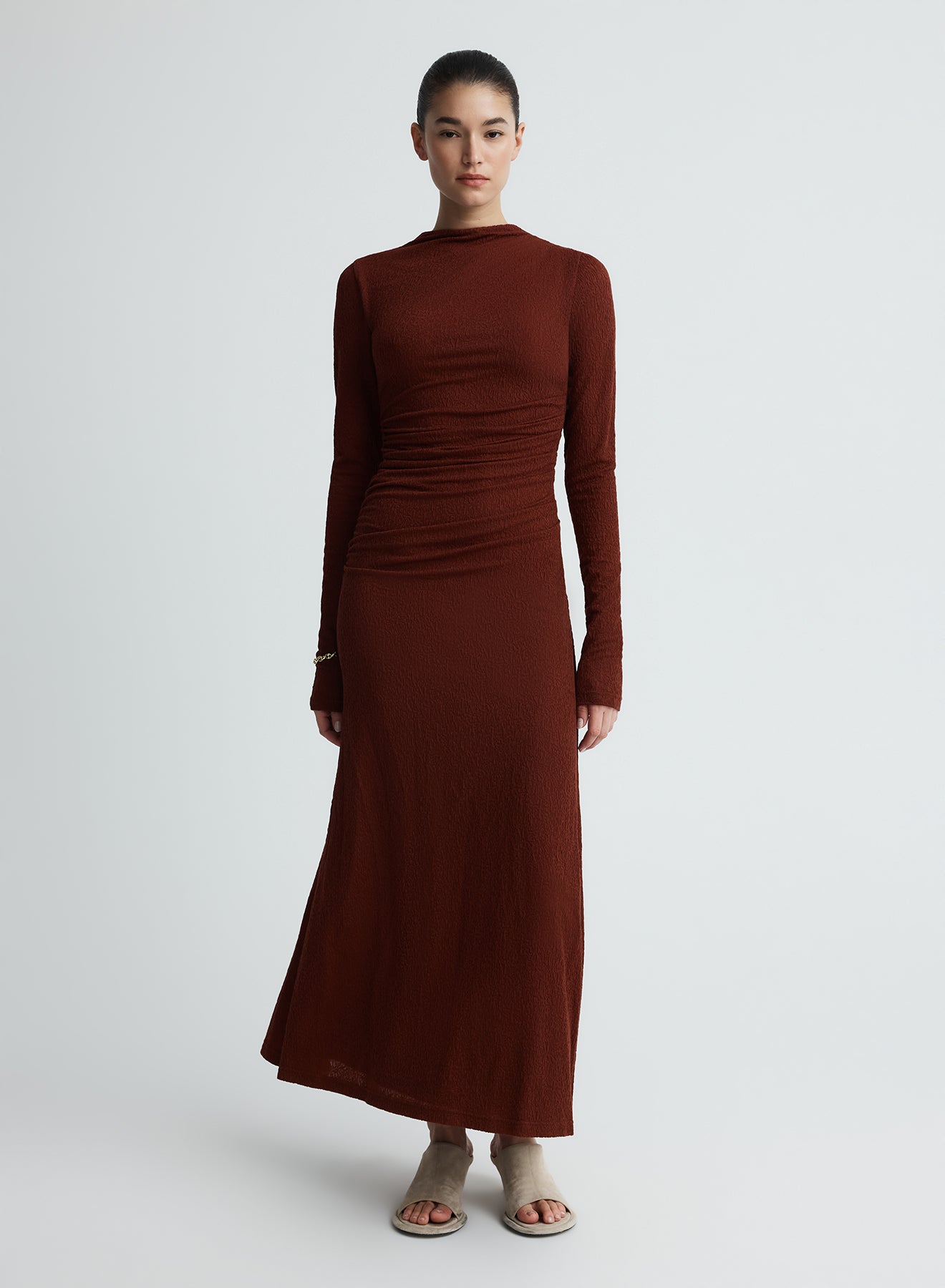 HARLOW DRESS (BURGUNDY) 
