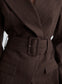 COLIN BLAZER (BROWN CHALK STRIPE)