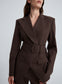 COLIN BLAZER (BROWN CHALK STRIPE)