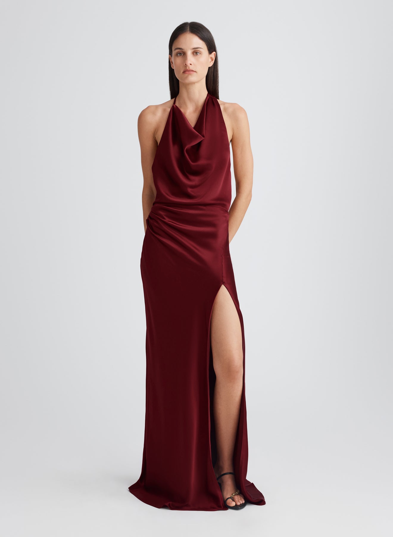 PETA DRESS (WINE)