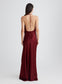 PETA DRESS (WINE)