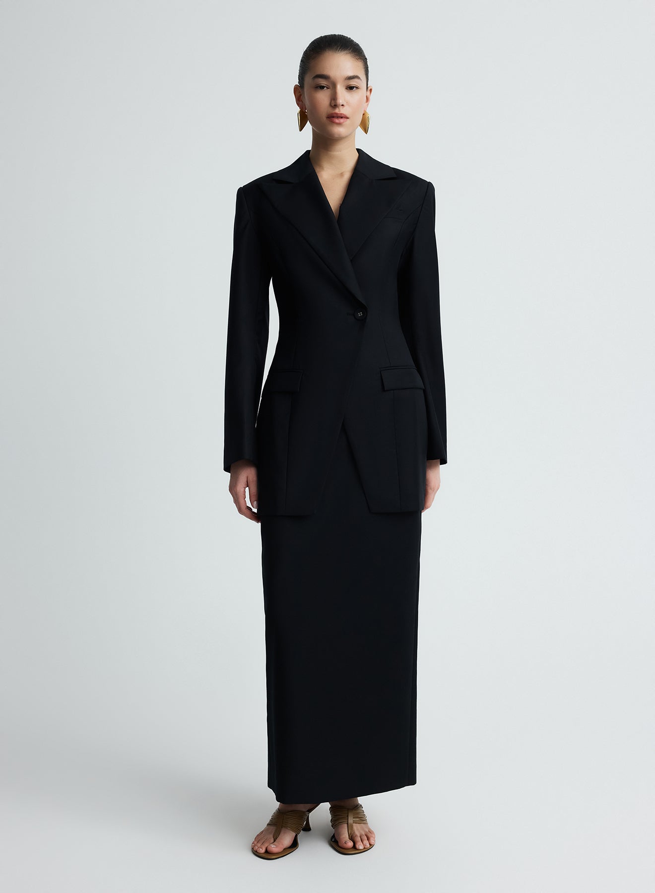 NADIA SKIRT (BLACK WOOL)