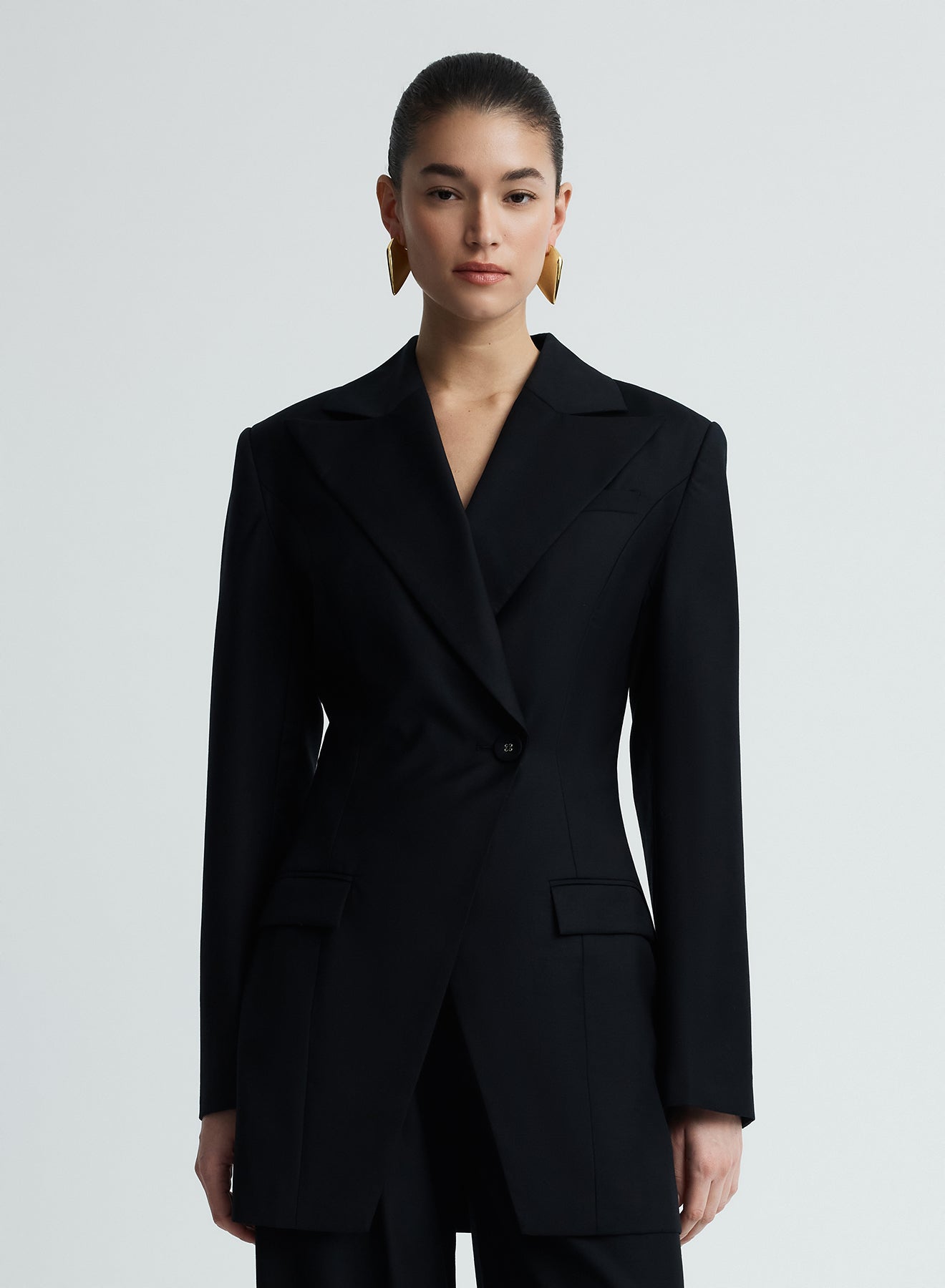 MERLE BLAZER (BLACK WOOL)