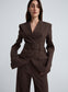 COLIN BLAZER (BROWN CHALK STRIPE)