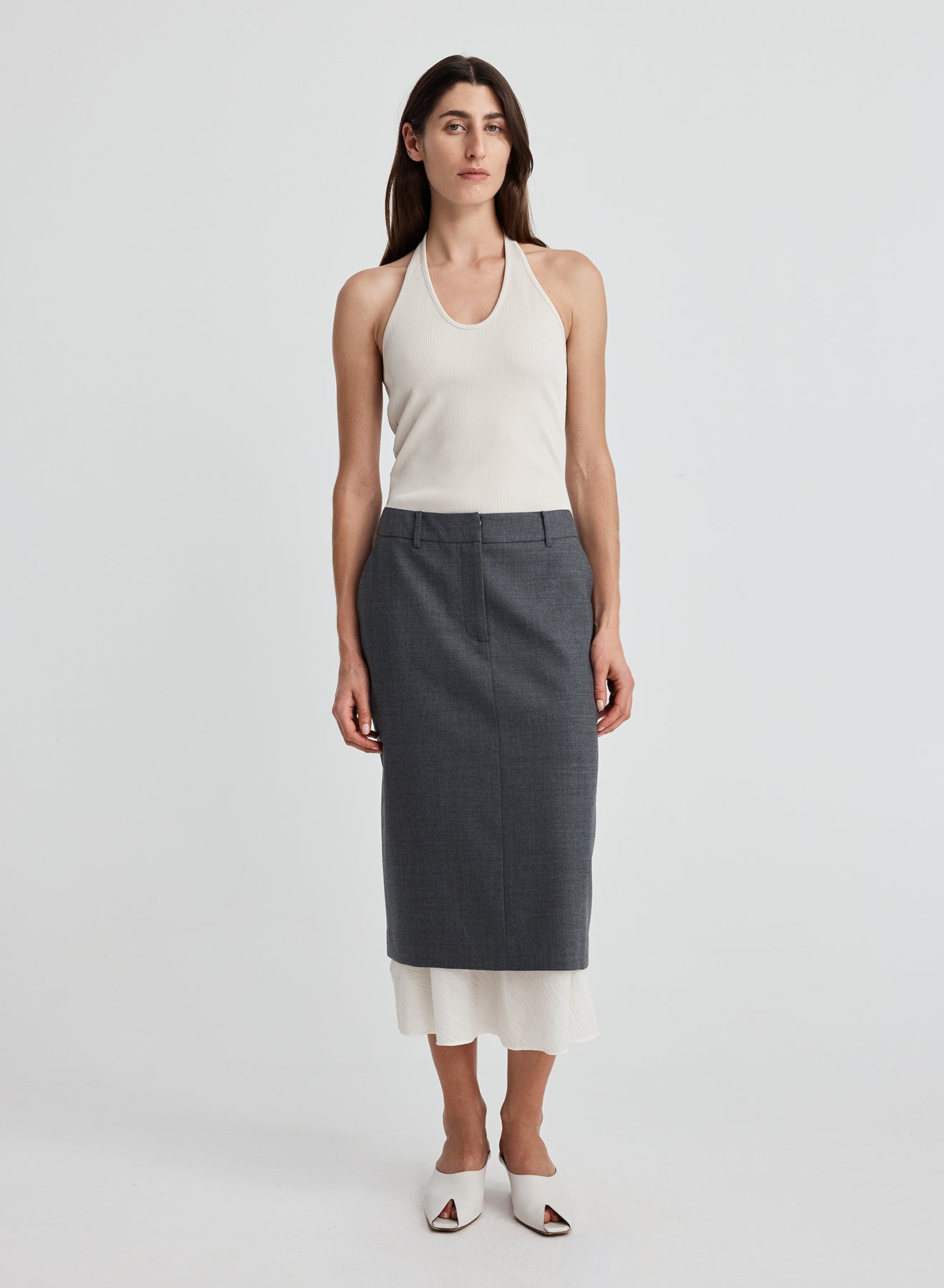 RACHELLE SKIRT (GREY/SHELL)