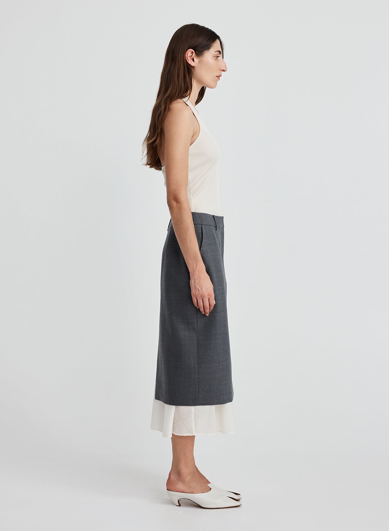 RACHELLE SKIRT (GREY/SHELL)