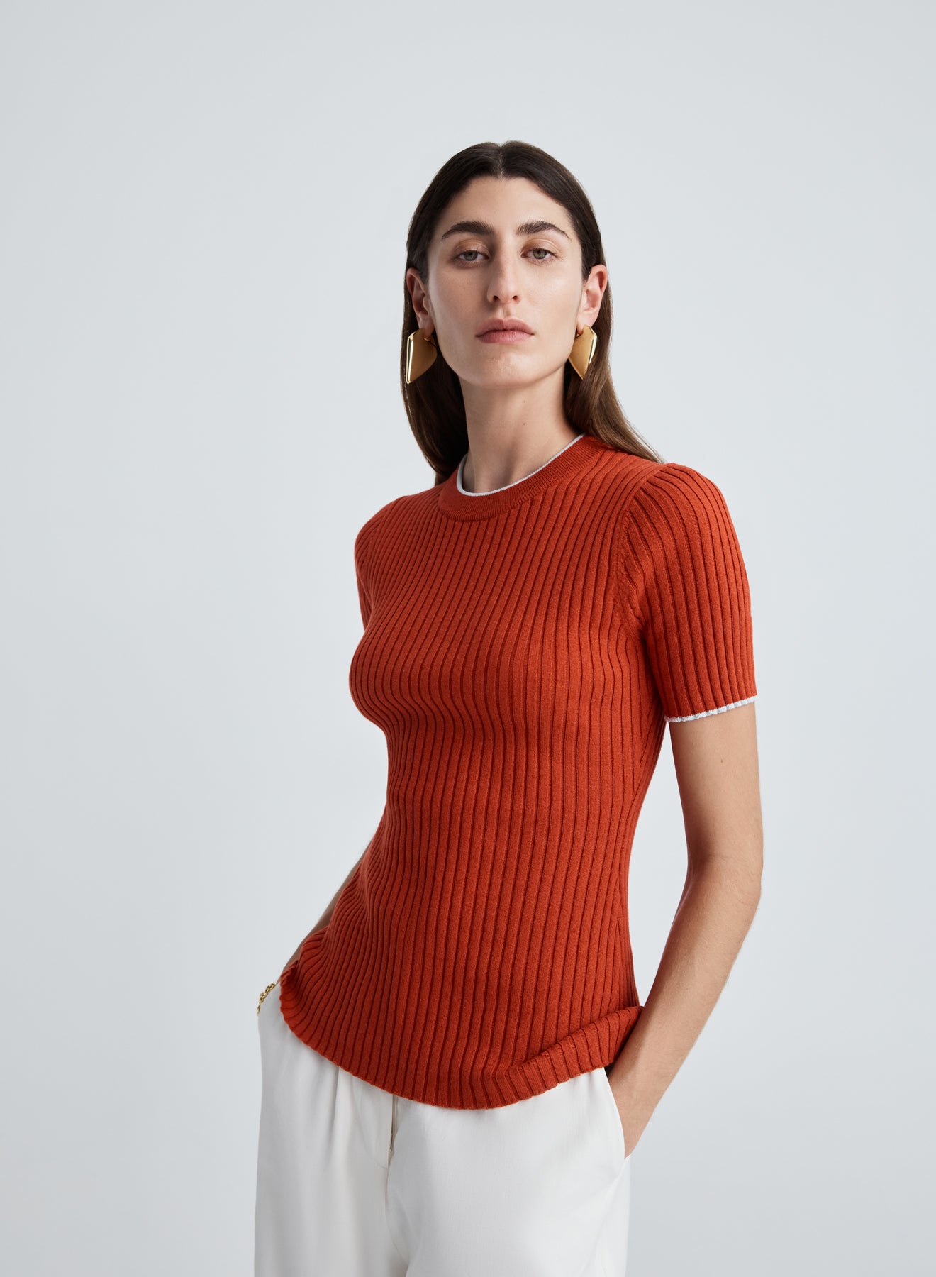 BEBE TOP (PERSIMMON/GLACIER)