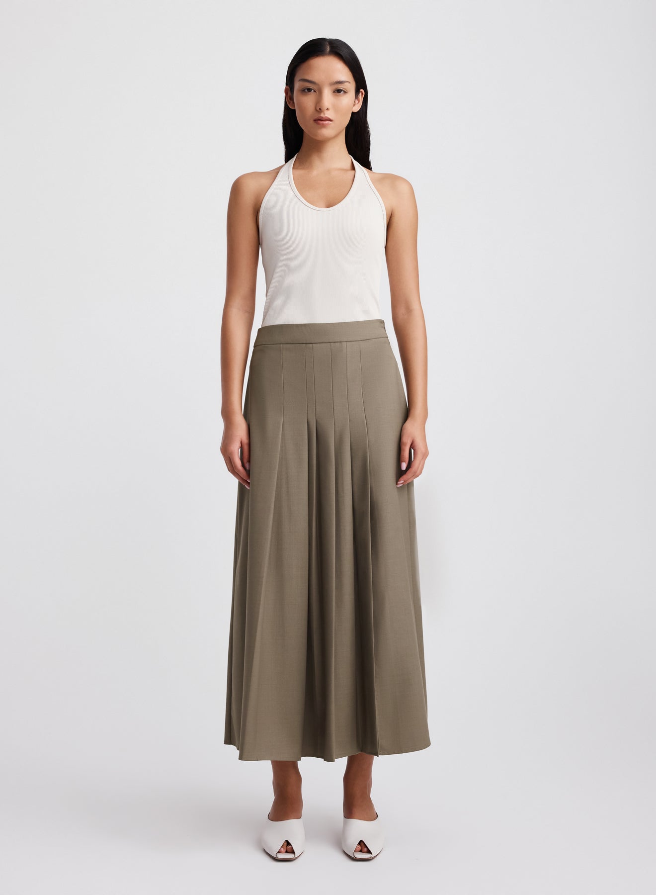 SABLE SKIRT (TAUPE BROWN)