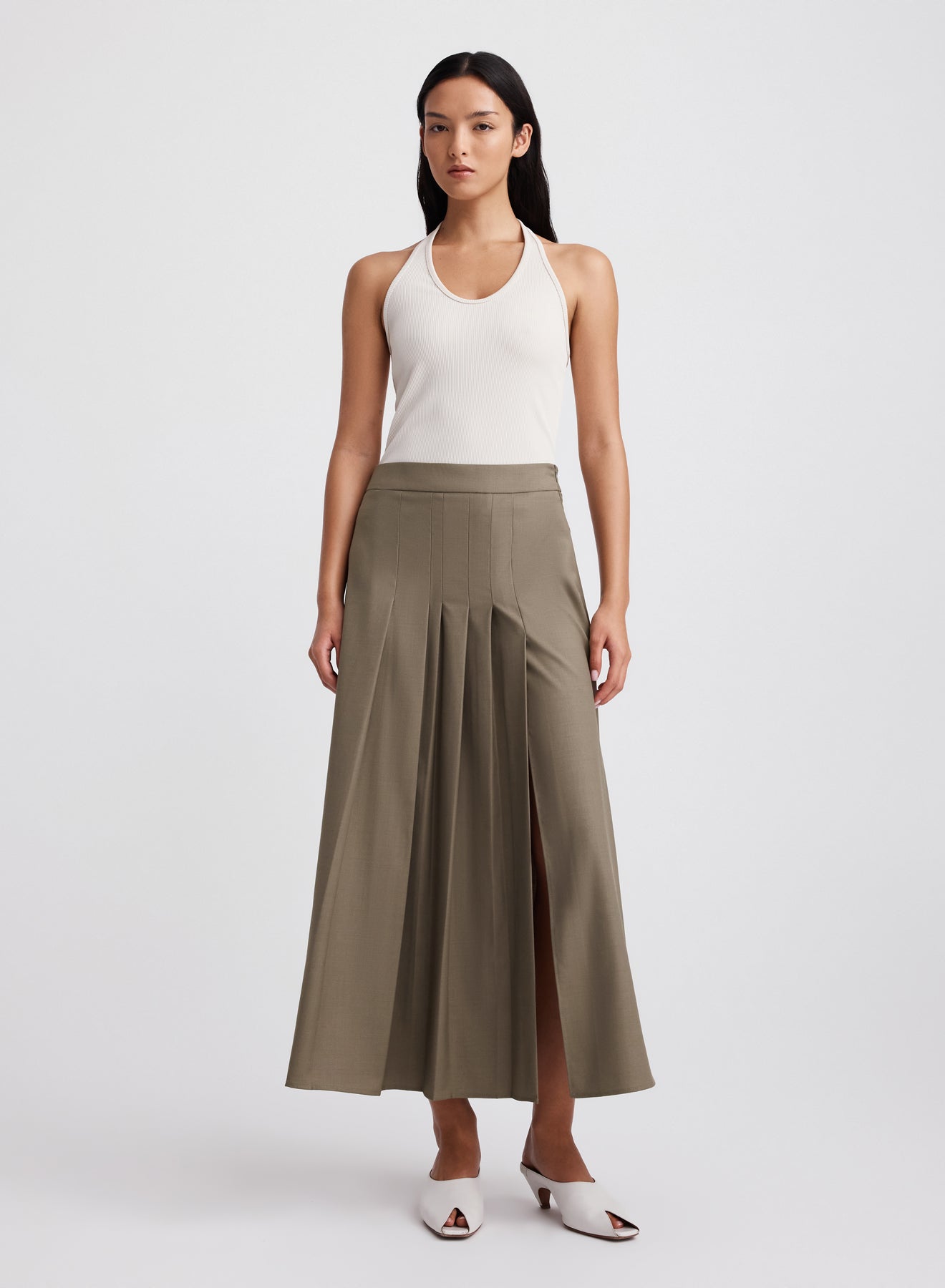 SABLE SKIRT (TAUPE BROWN)