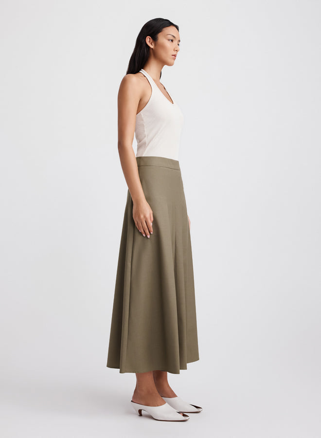 SABLE SKIRT (TAUPE BROWN)
