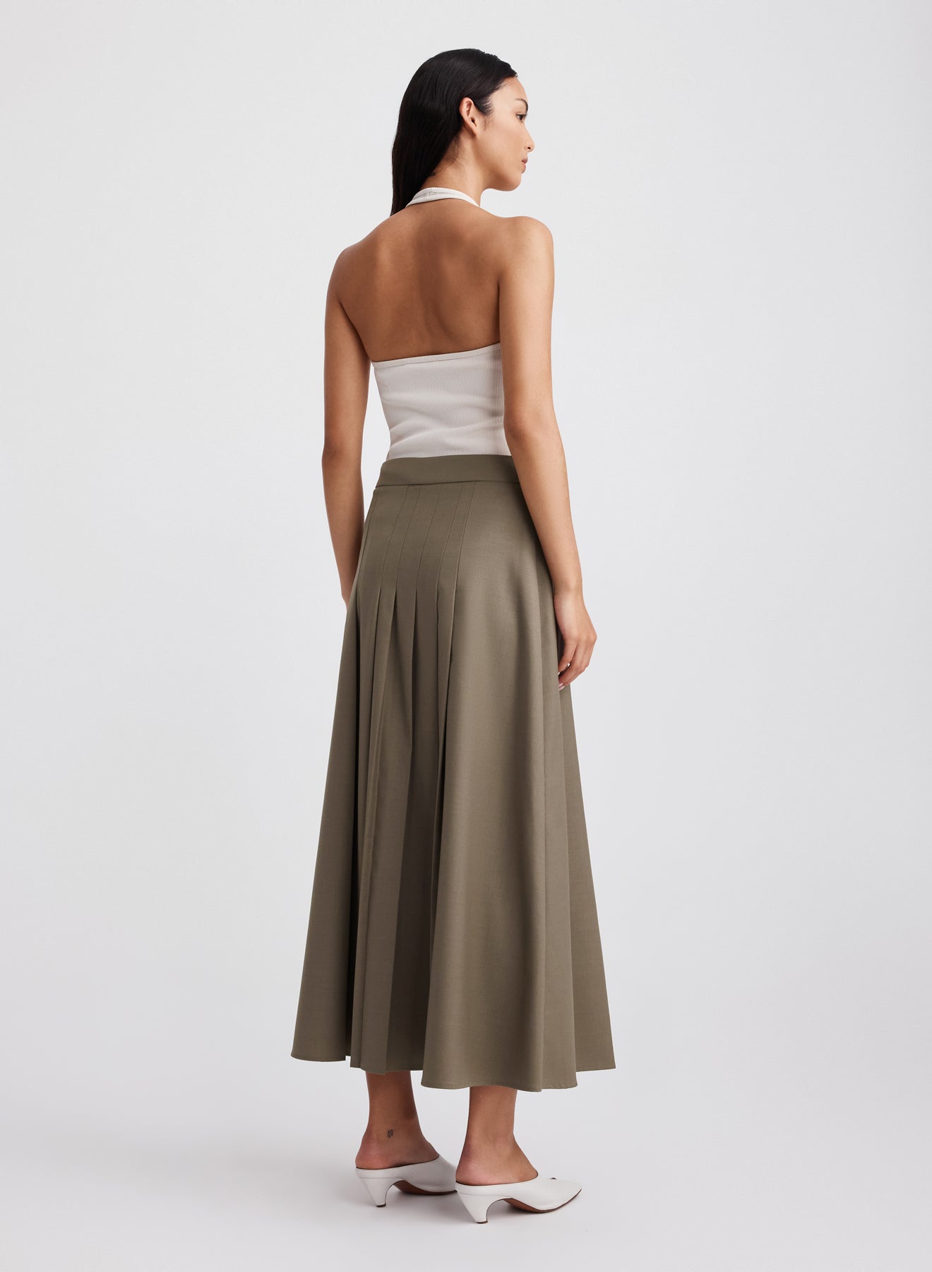 SABLE SKIRT (TAUPE BROWN)