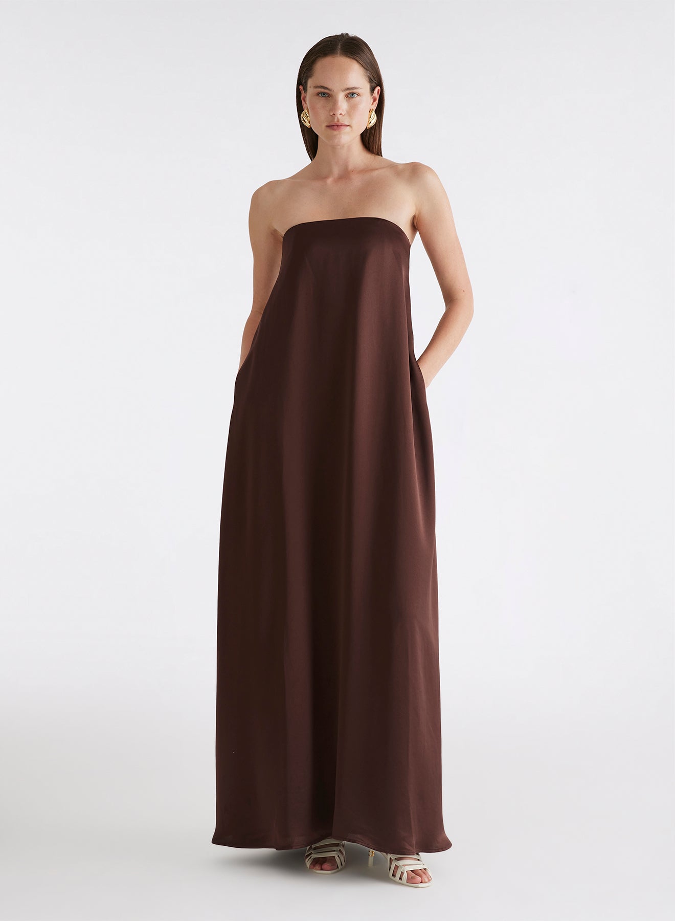 DELFINA DRESS (SHAVED CHOCOLATE)