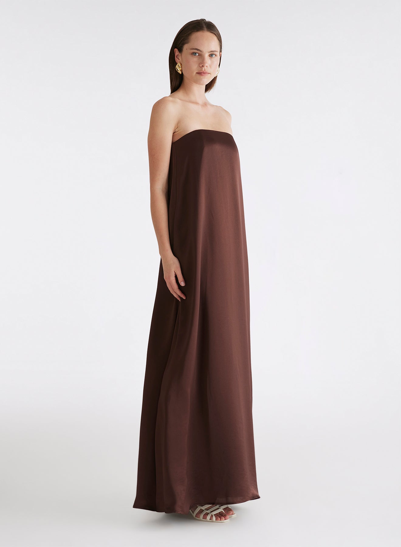 DELFINA DRESS (SHAVED CHOCOLATE)