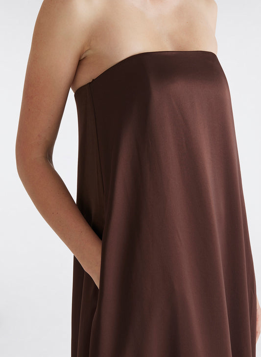 DELFINA DRESS (SHAVED CHOCOLATE)