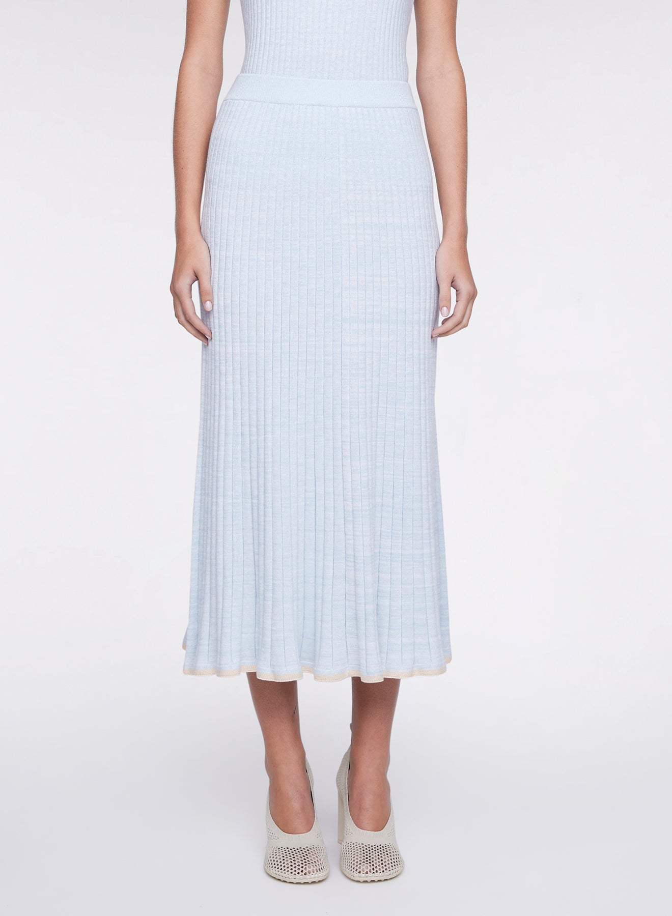 FELICIA SKIRT (POLAR W/ MALT TRIM)