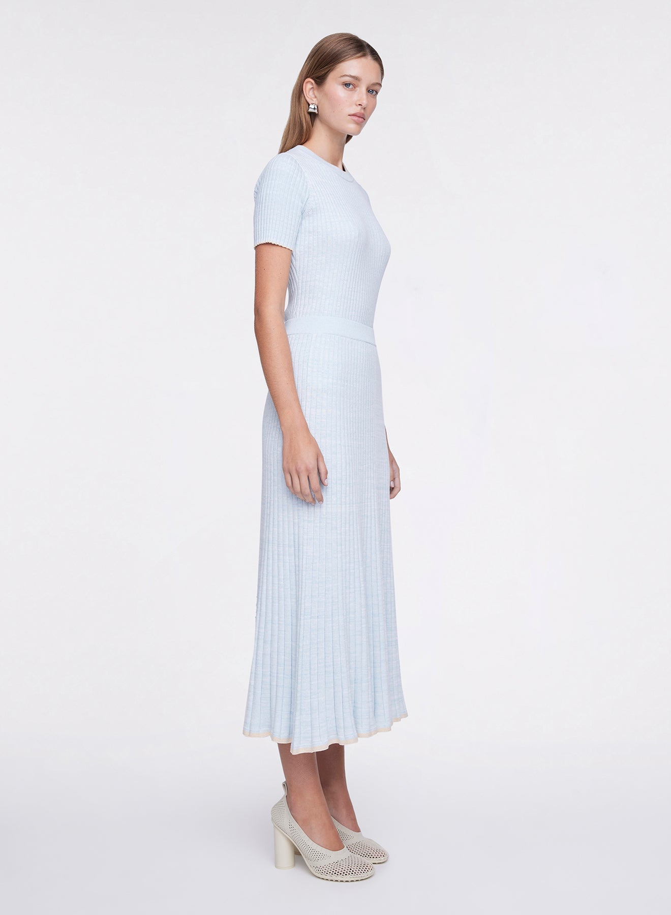 FELICIA SKIRT (POLAR W/ MALT TRIM)
