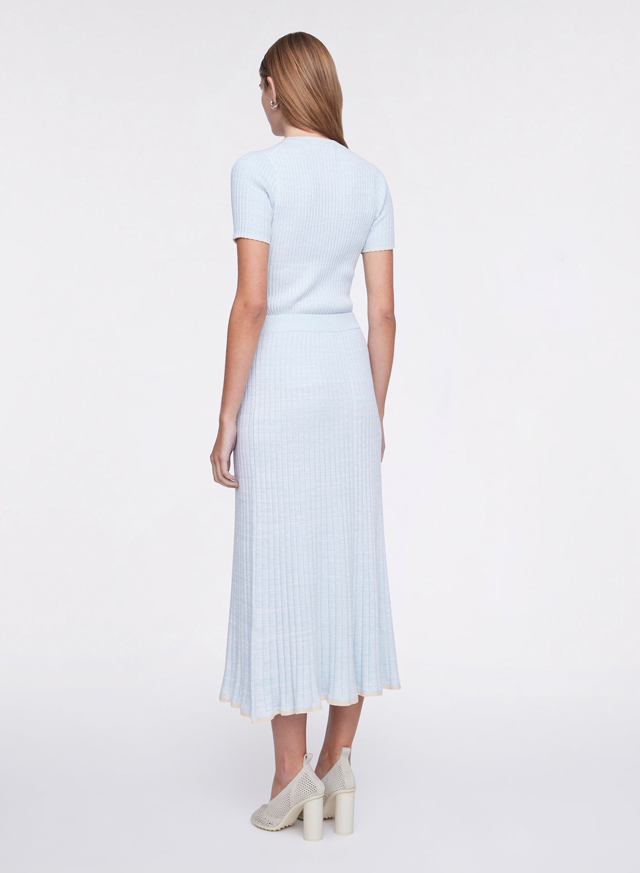 FELICIA SKIRT (POLAR W/ MALT TRIM)