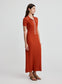 PENELOPE DRESS (PERSIMMON/GLACIER)
