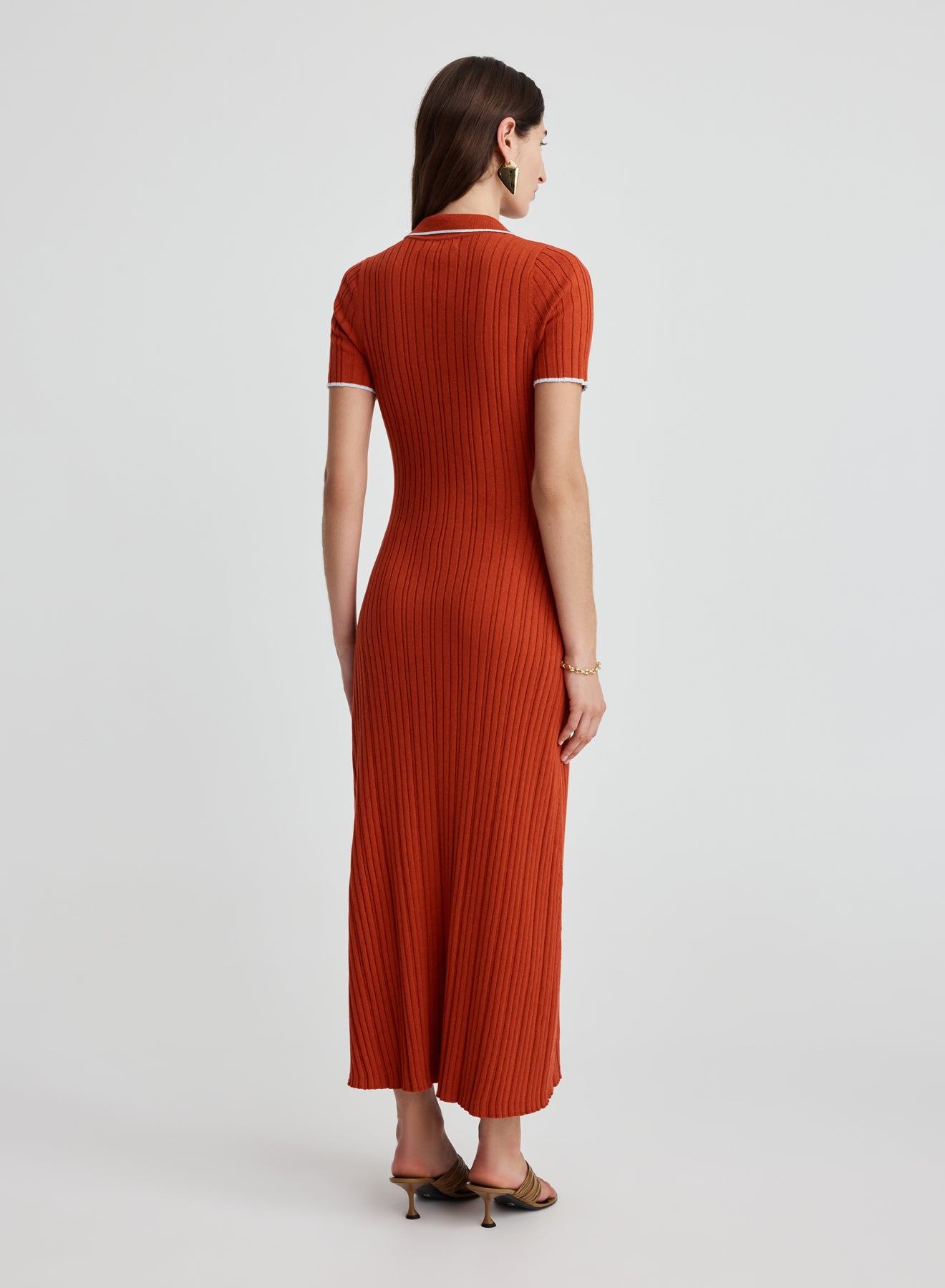 PENELOPE DRESS (PERSIMMON/GLACIER)