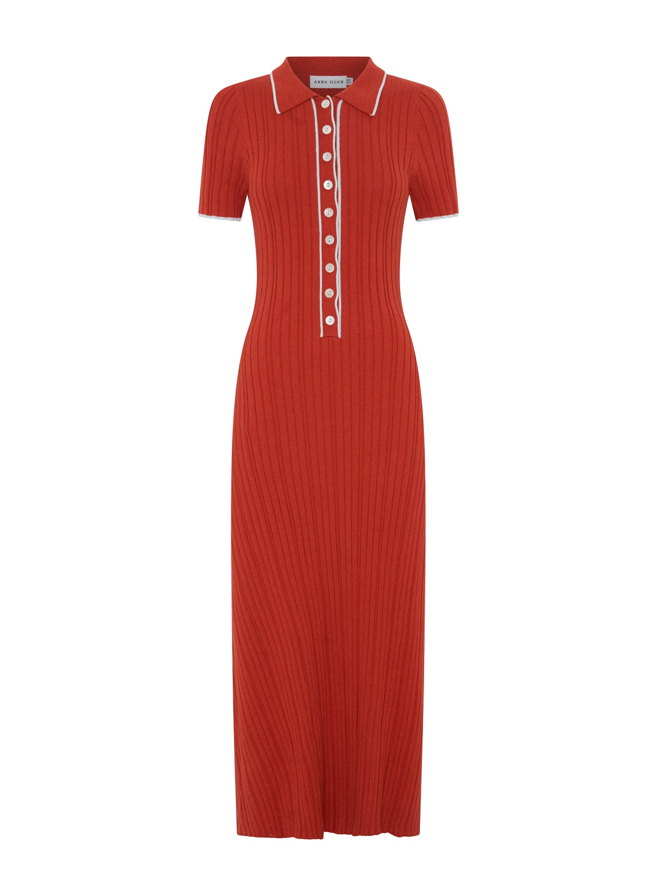 PENELOPE DRESS (PERSIMMON/GLACIER)
