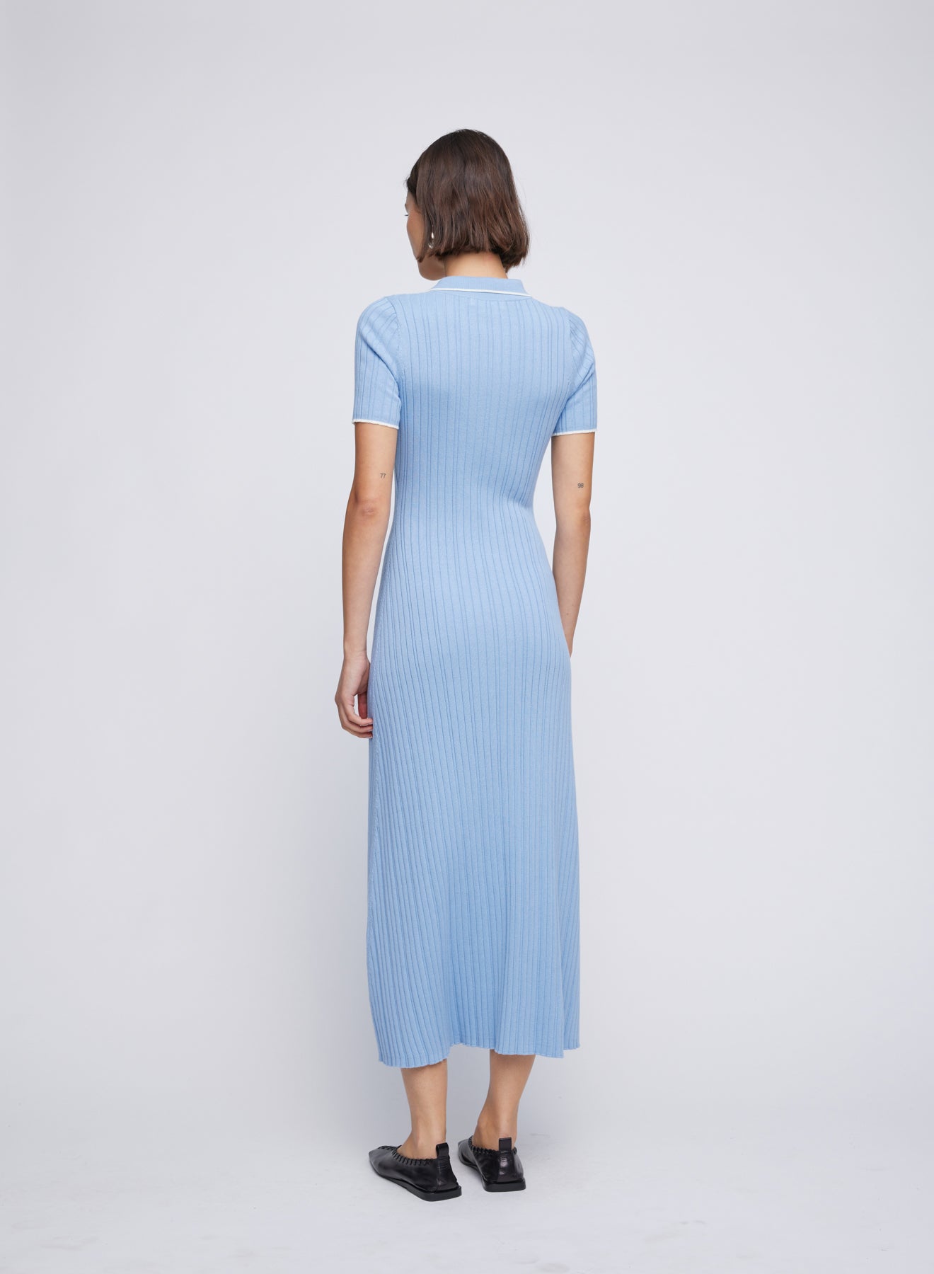 PENELOPE DRESS (SKY W/ TRIM)