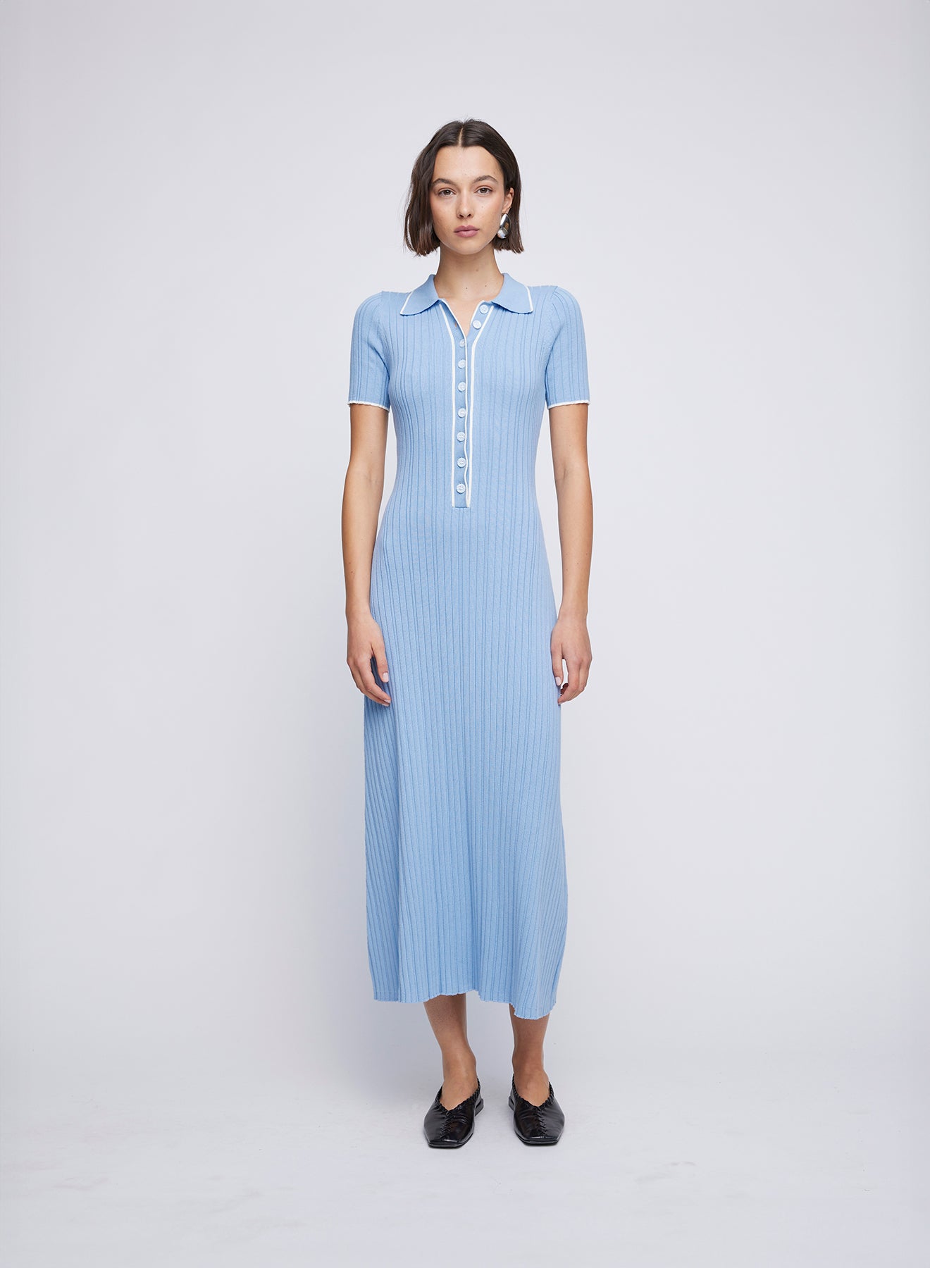 PENELOPE DRESS (SKY W/ TRIM)