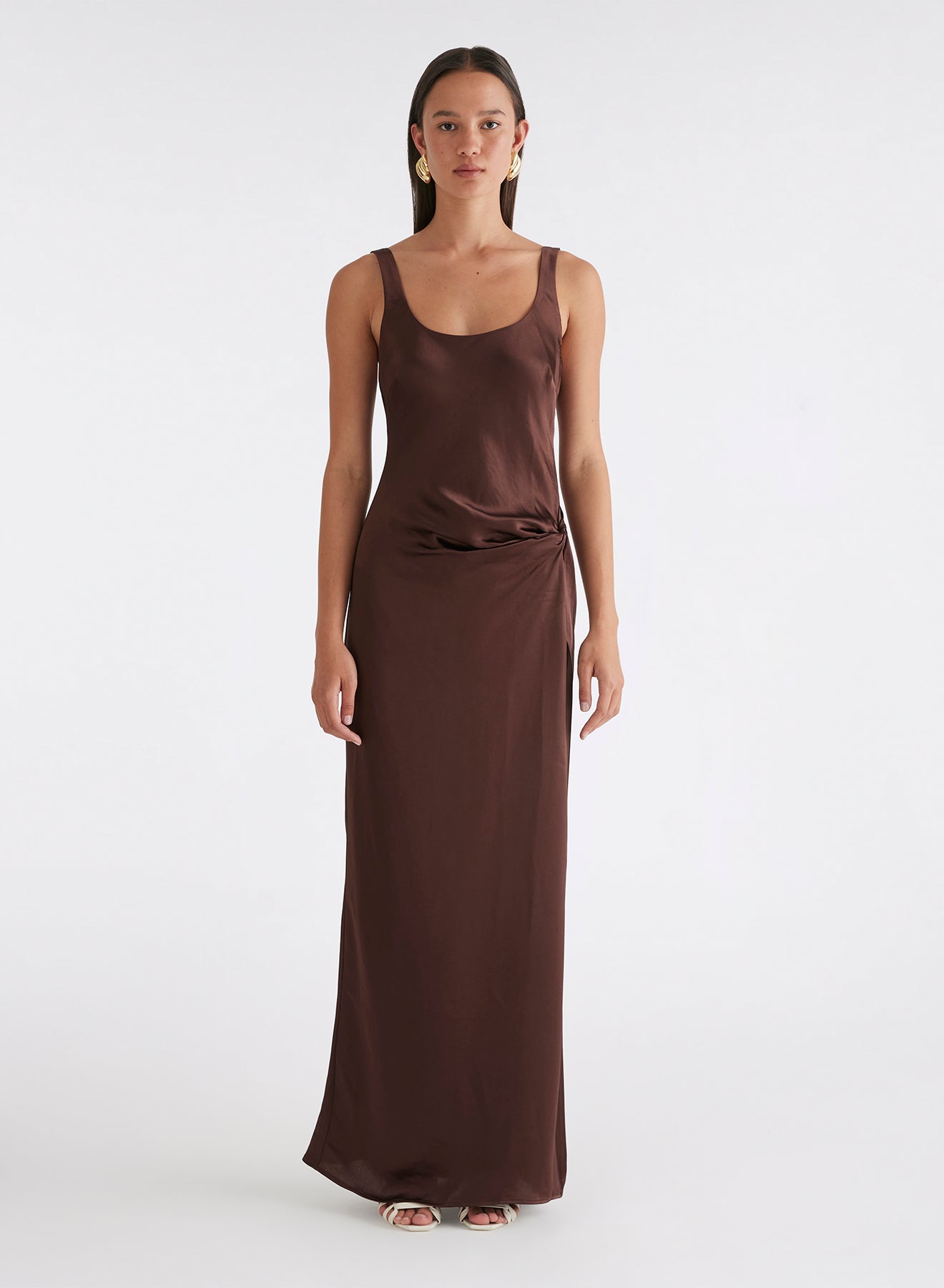 ETTA DRESS (SHAVED CHOCOLATE) – ANNA QUAN