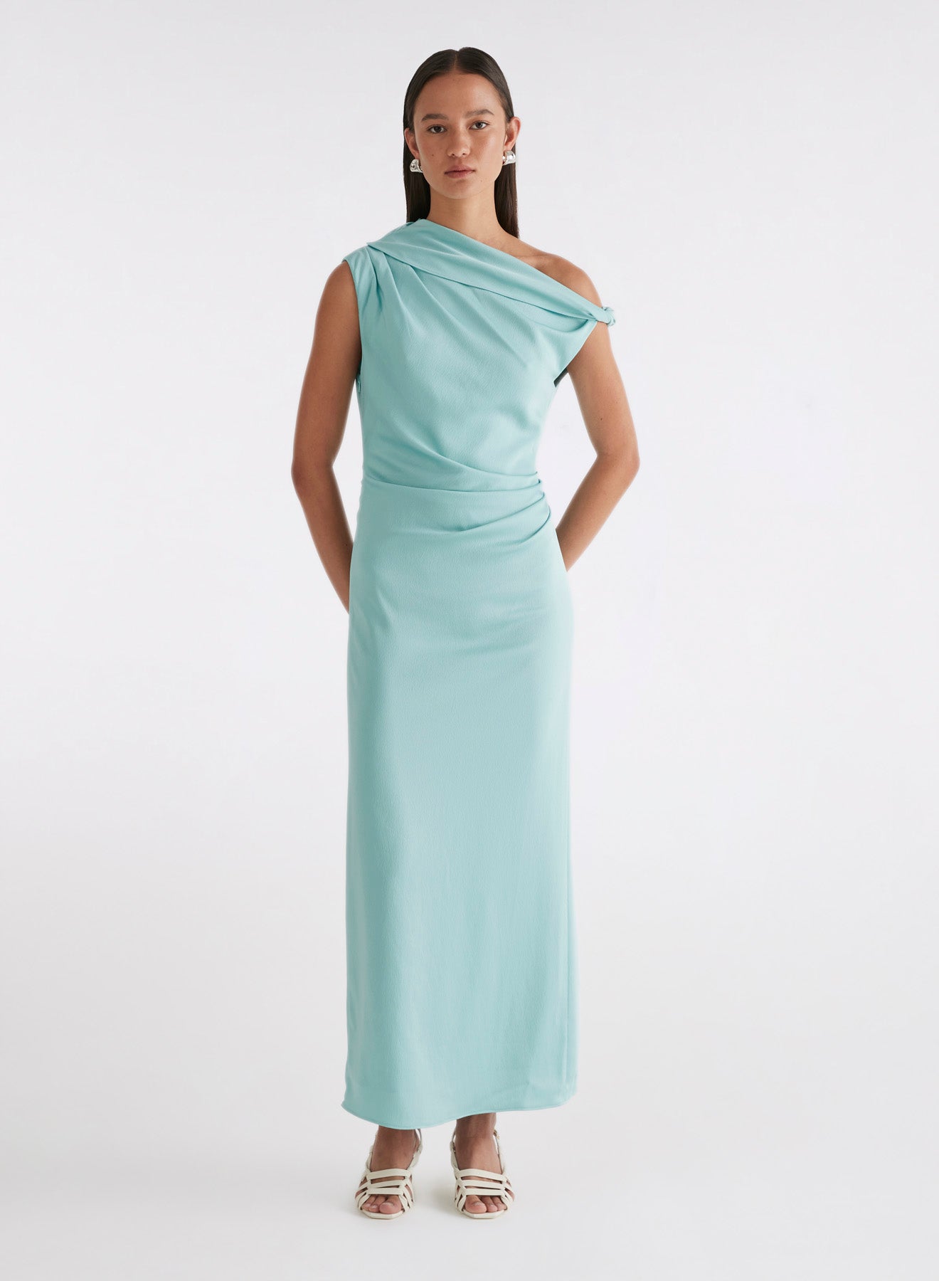 ELENI DRESS (ELECTRIC TEAL)