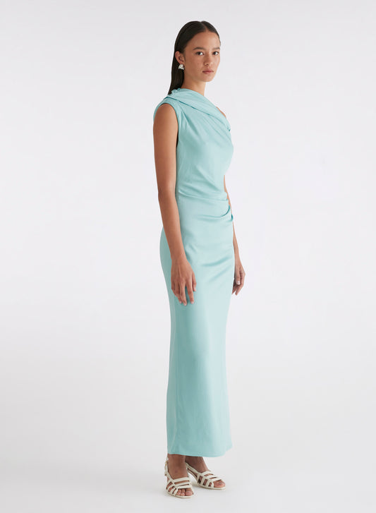 ELENI DRESS (ELECTRIC TEAL)