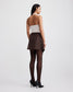CORA SKIRT (BROWN CHALK STRIPE)