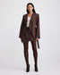 CORA SKIRT (BROWN CHALK STRIPE)