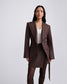 CORA SKIRT (BROWN CHALK STRIPE)