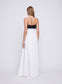 QUILLA DRESS (JACQUARD W/ BLACK FEATHER)