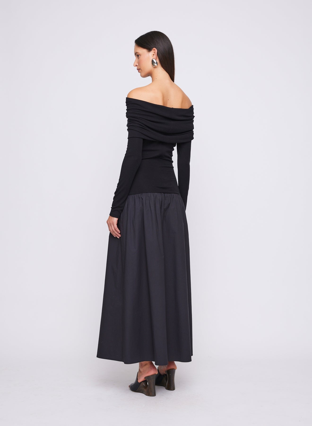 MORGAN DRESS (NOIR W/ SHADE)