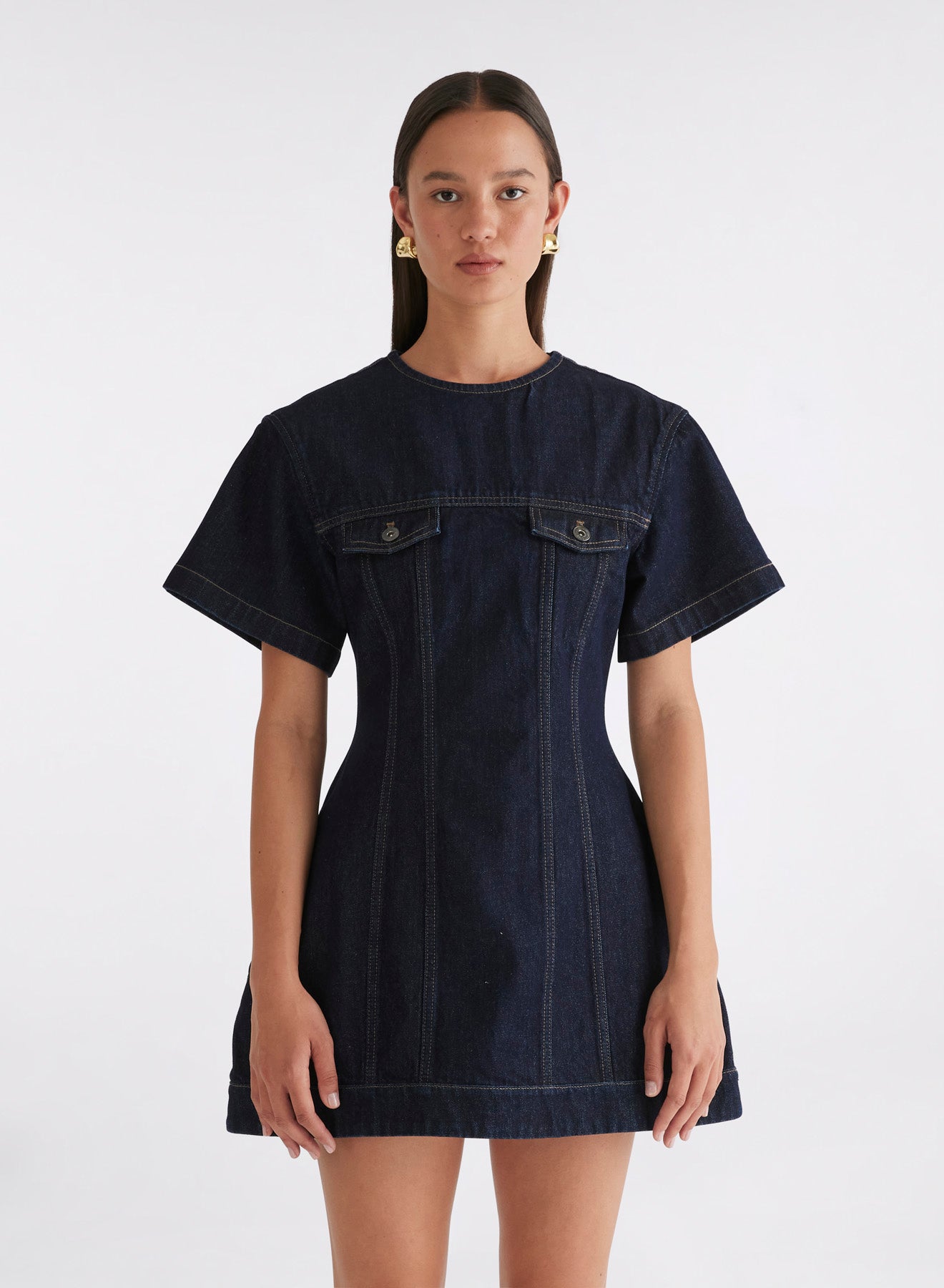 BLAIR DRESS (DARK INDIGO) - Main Image