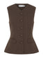 KENDALL TOP (BROWN CHALK STRIPE)
