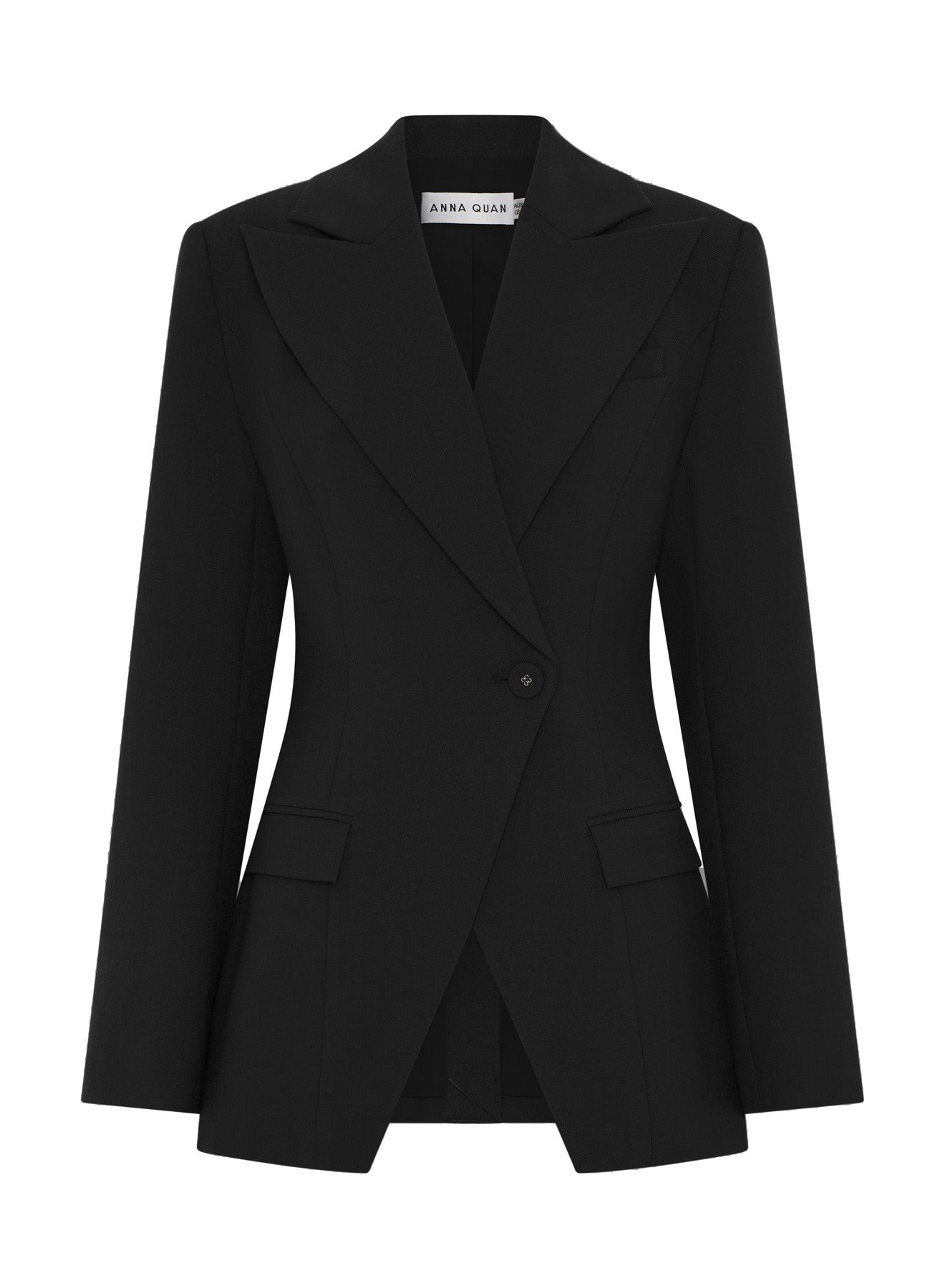 MERLE BLAZER (BLACK WOOL)