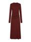 HARLOW DRESS (BURGUNDY)