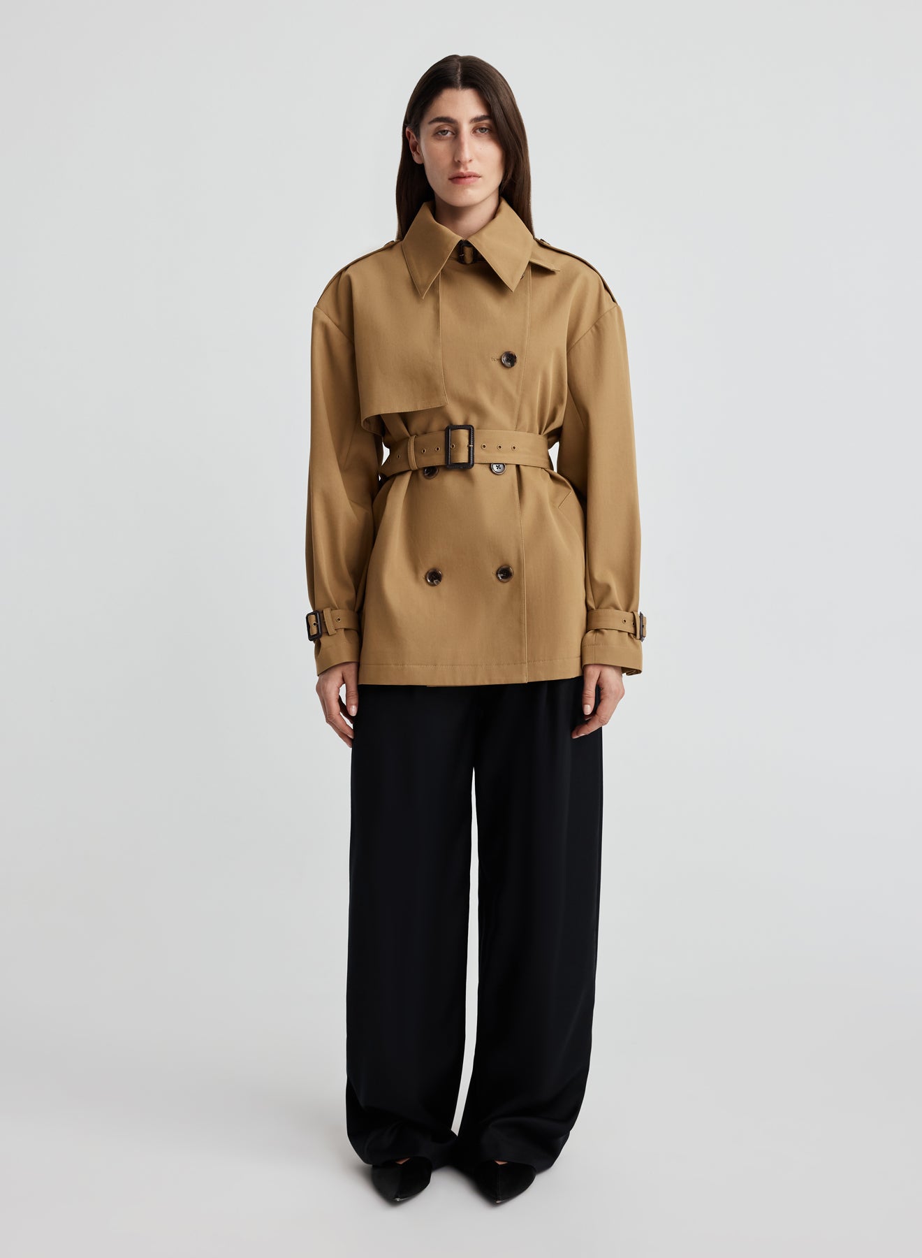 FARREN SHORT TRENCH (TAN)