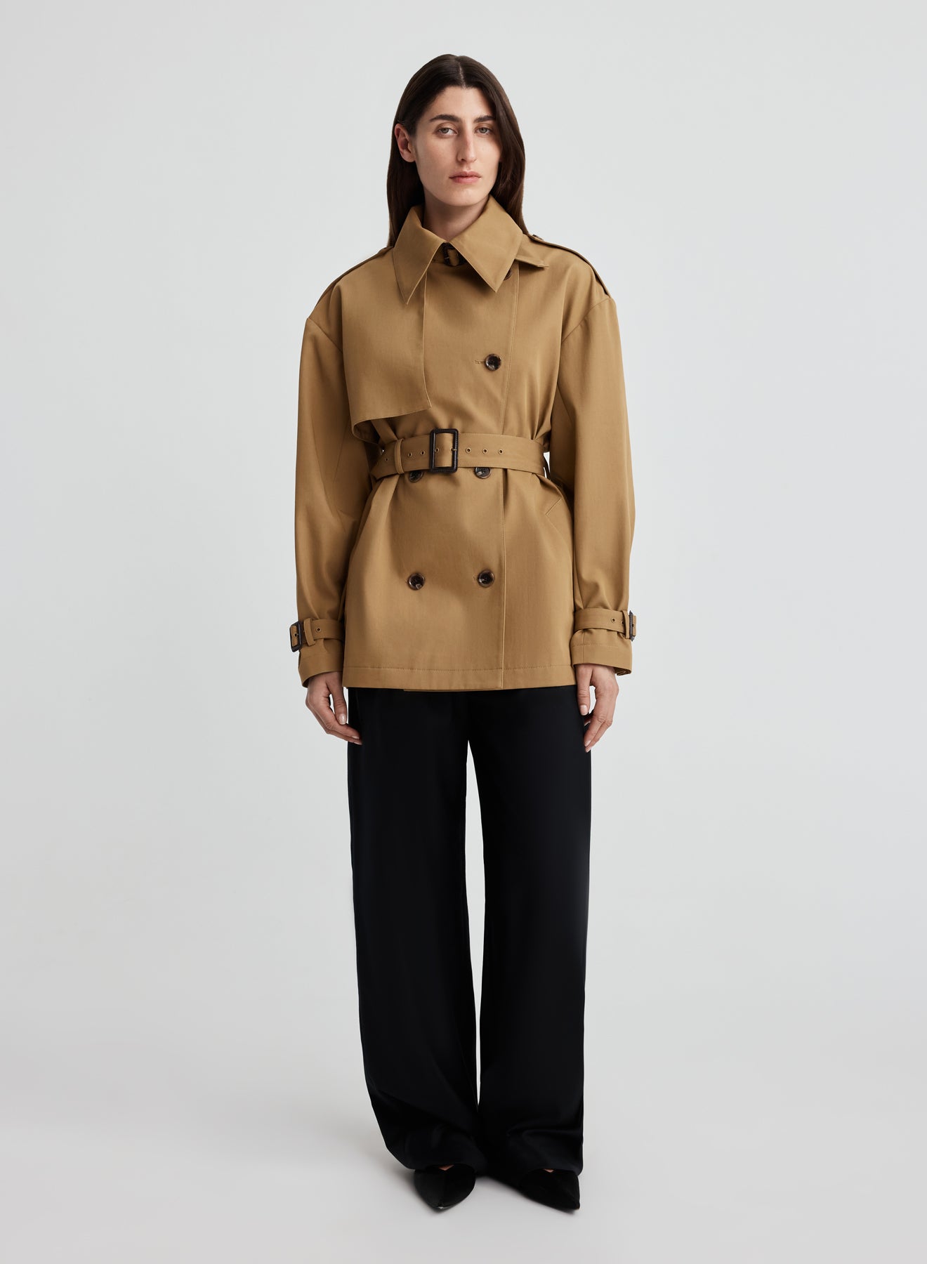 FARREN SHORT TRENCH (TAN)